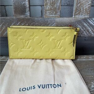 Louis Vuitton Empriente Leather Yellow Wallet Comes